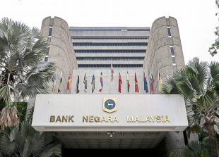Bank Negara building in Kuala Lumpur.