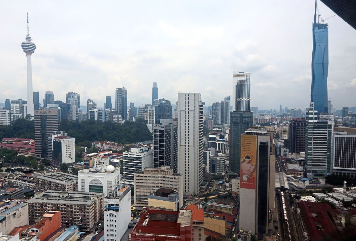 Kuala Lumpur skyline featuring (from left) KL Tower, Tun Razak Exchange (TRX) Tower and Merdeka 118 Tower. IZZRAFIQ ALIAS/The Star.